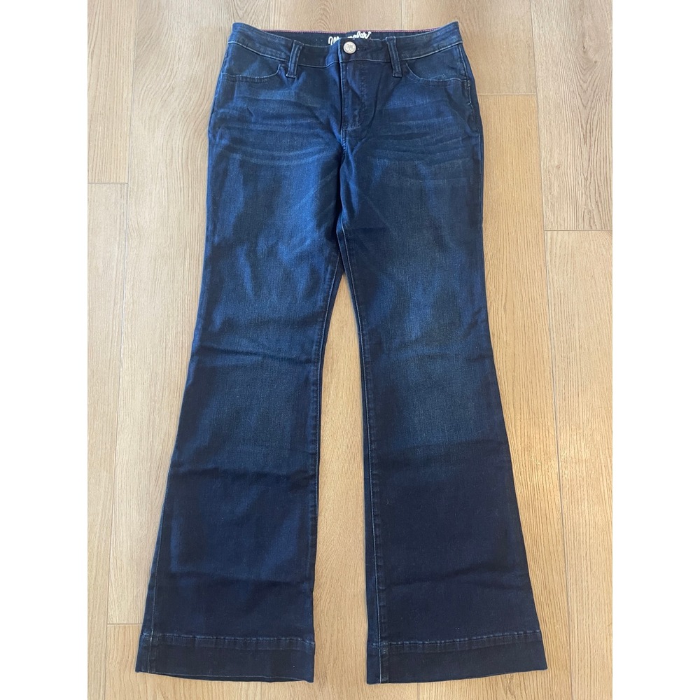 Wrangler Retro Mae‎ Flare Jeans Dark Wash Wide Leg 09MWWAB Womens 9/10x32